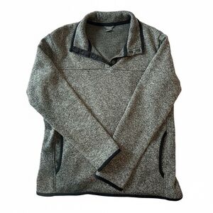 Eddie Bauer Women's Radiator Fleece 2.0 Snap Mock Pullover large gray